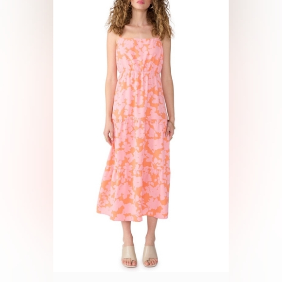 Floral Pink Maxi Dress - Picture 1 of 10